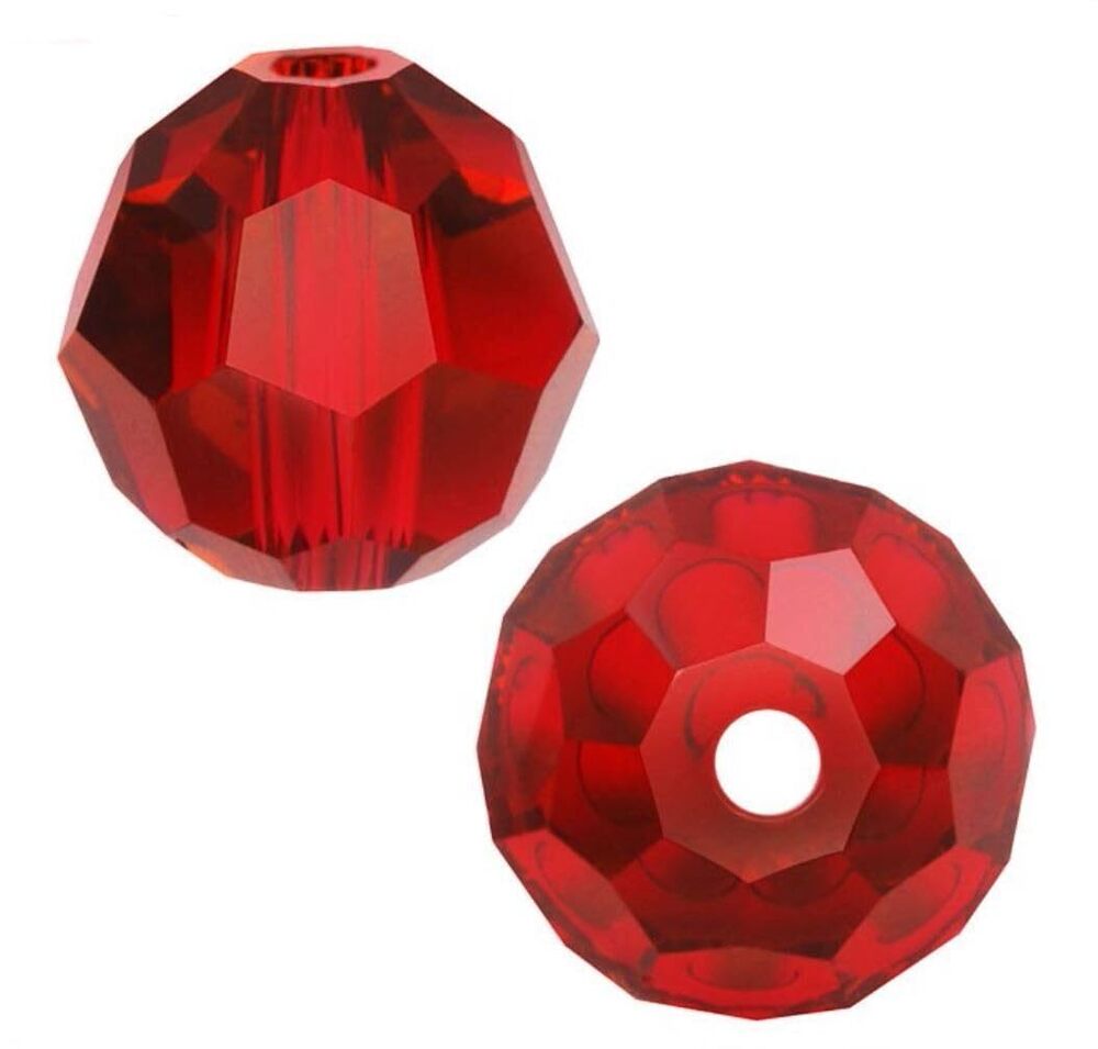 7228 100pcs Adabele Austrian 10mm Faceted Loose Round Crystal Beads Siam